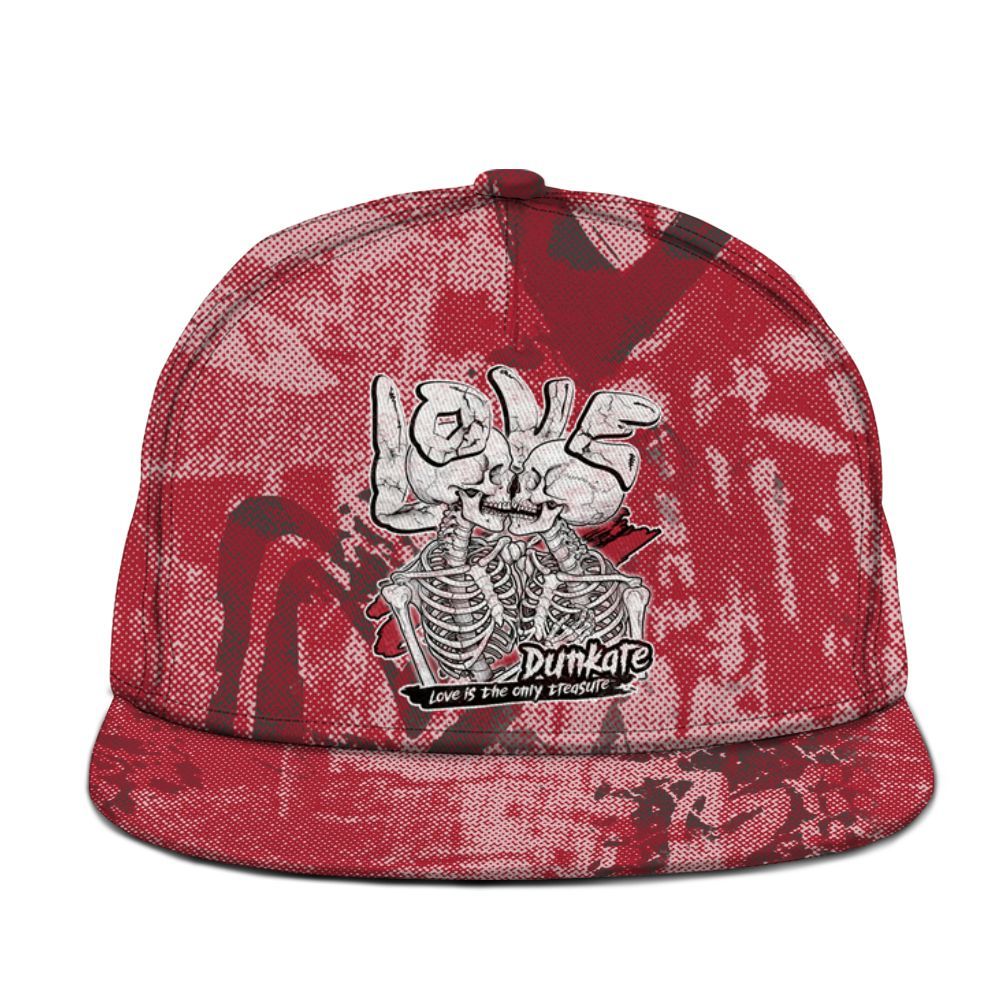 Snapback To Match Black Toe 14s - Skull Love Graphic