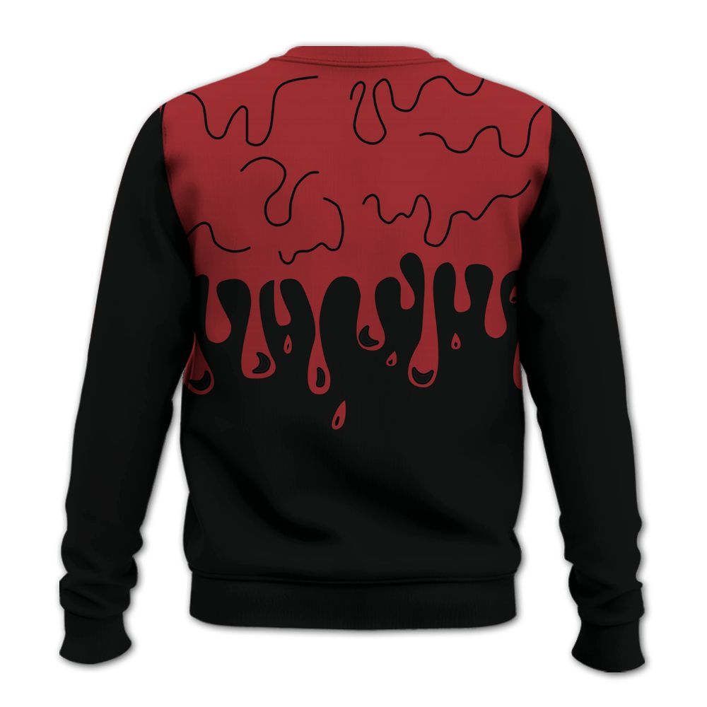 Sweatshirt To Match Alternate Flu Game 12s - Snake Trust No One Drip All Over Print