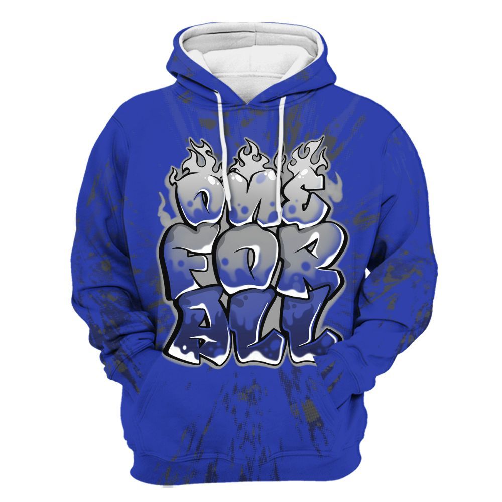 Hoodie To Match Air Max Plus Black Racer Blue - Ones For All Graphic Luxury All Over Print