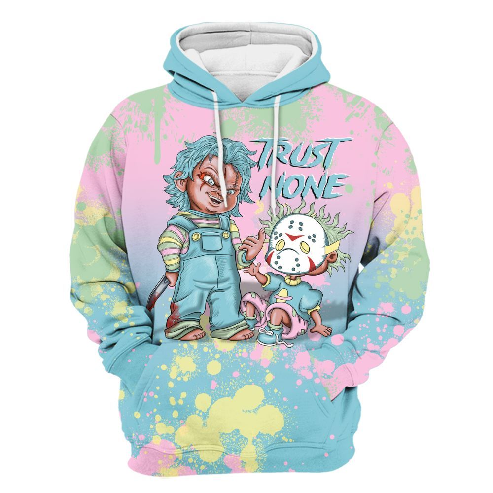 Hoodie To Match SB Dunk Low Visty - Trust No One Scary All Over Print