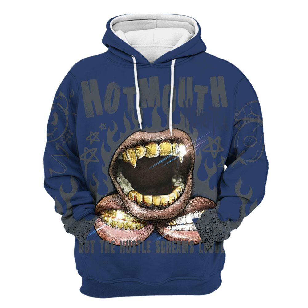 Hoodie To Match Retro Flint 13s - Mouth Burning Street Style All Over Print