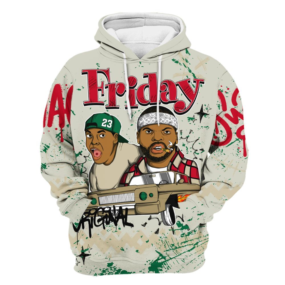 Hoodie To Match El Grito 5s - Friday Sneaker Crayon All Over Print
