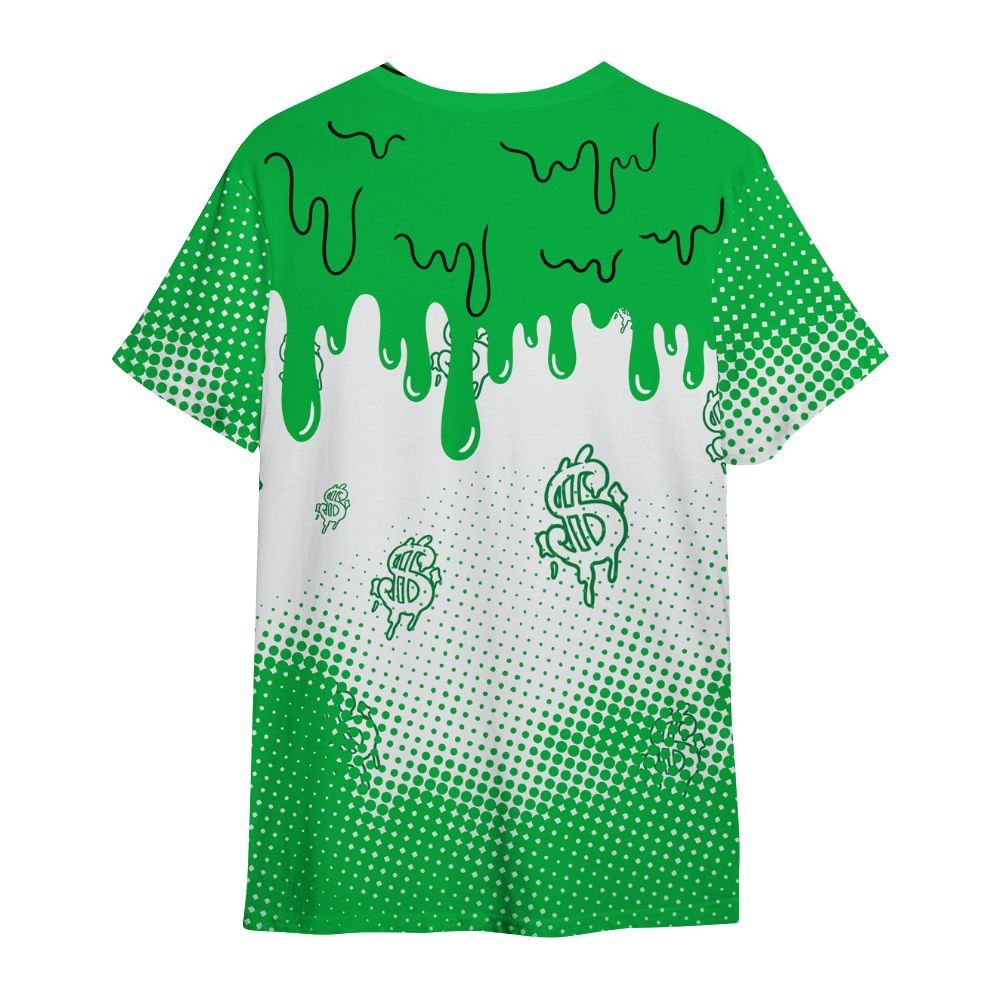 Shirt To Match Lucky Green 5s - Loot Bear Unique Drip All Over Print