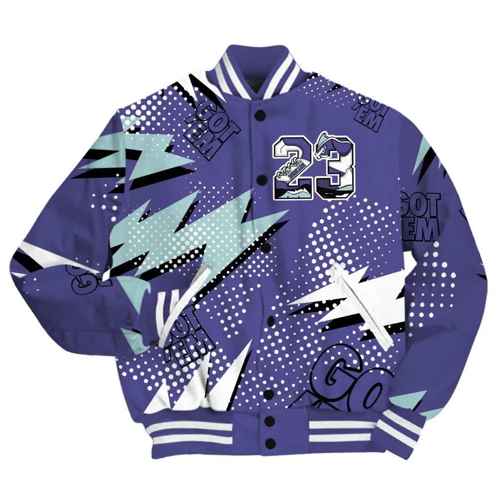 Varsity Jacket To Match Air Ship PE Hornets Shirt, Custom Name Number 23 5s All Over Print