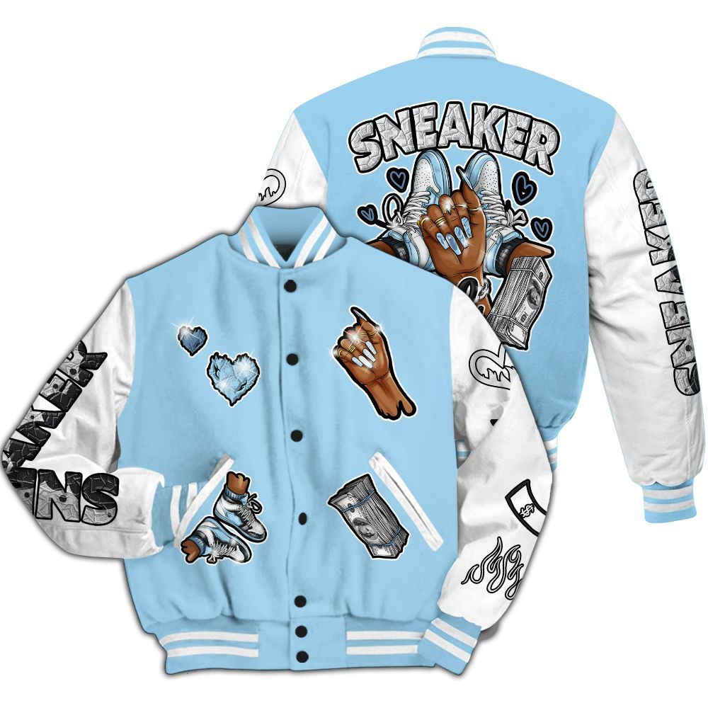 Varsity Jacket To Match Legend Blue 11s - Sneakerz Girlz All Over Print