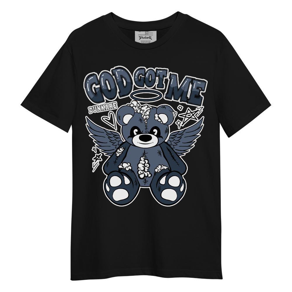 Shirt To Match Low Diffused Blue 11s - Gods Guides Me Bear Unisex Shirt