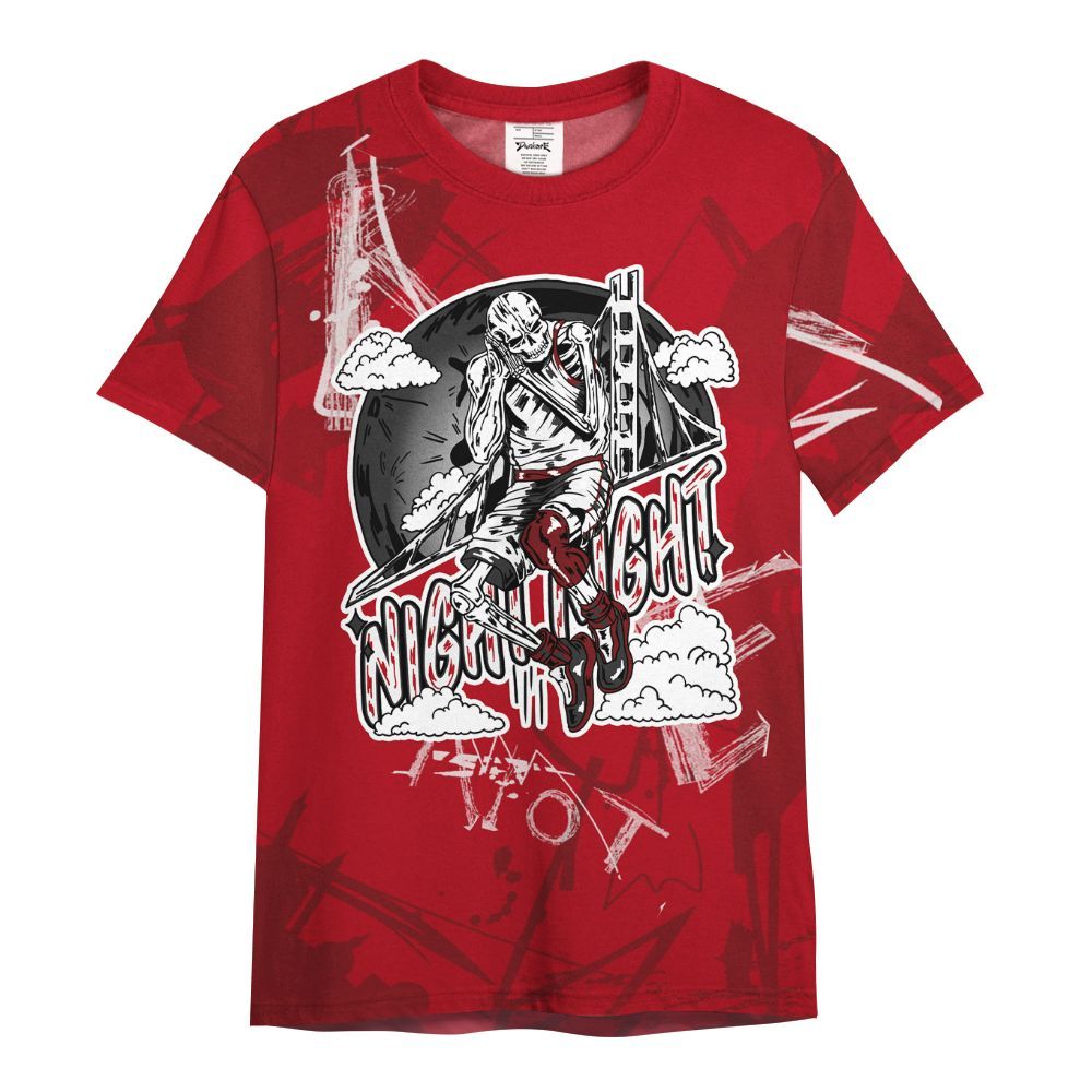 Shirt To Match Bred Velvet 11s - Seeya Skeleton Messyz All Over Print