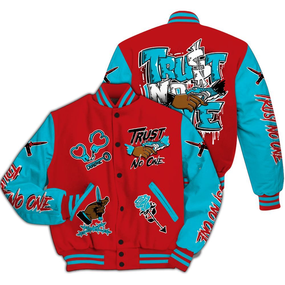 Varsity Jacket To Match Dunk Low Fruity Pebbles - Trust No One Dripping All Over Print