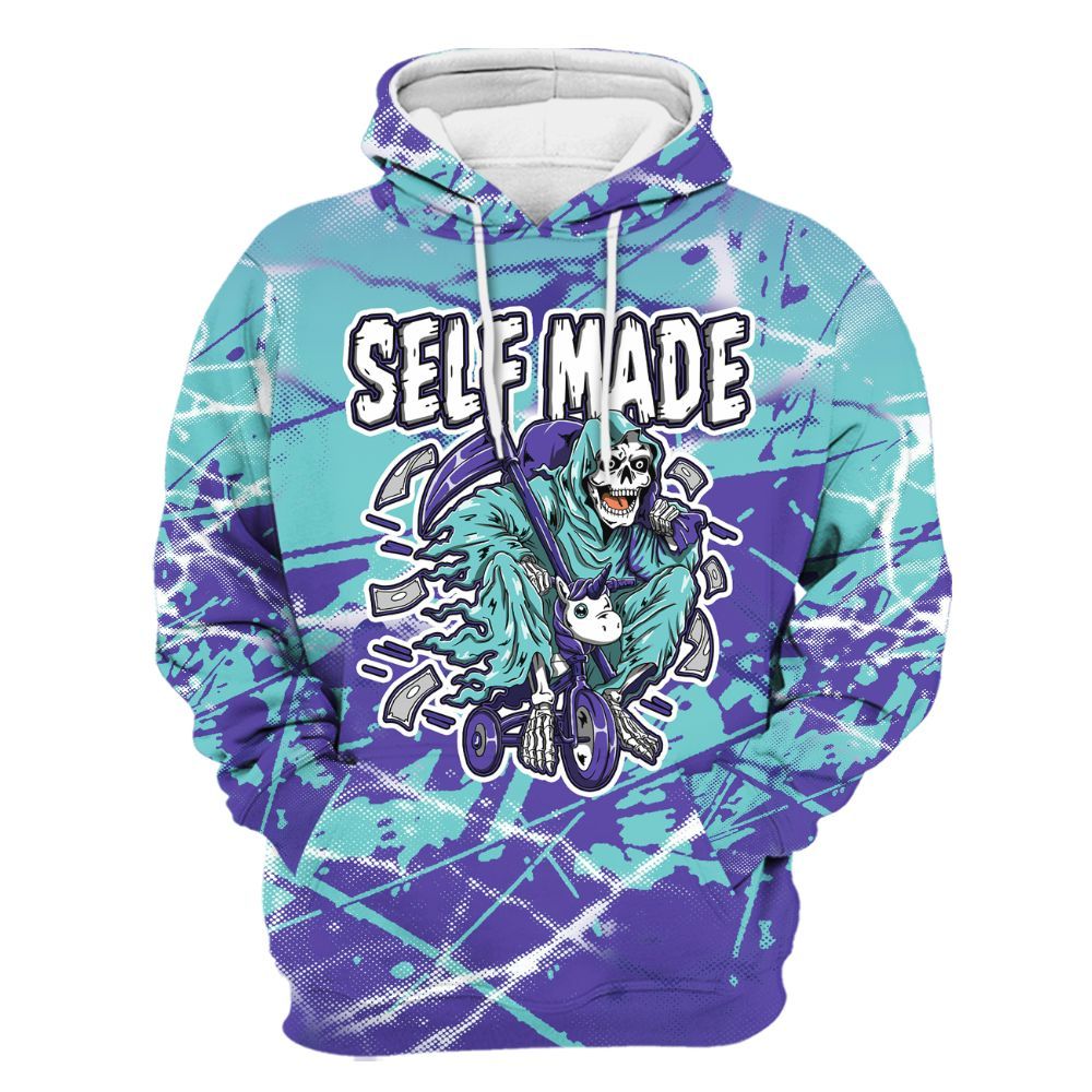 Hoodie To Match Low Hornets 1s - Self Make Skeleton Profound All Over Print
