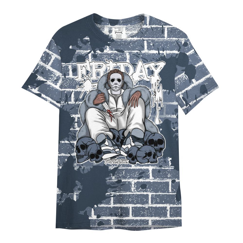 Shirt To Match Low Diffused Blue 11s - Friday Brick All Over Print