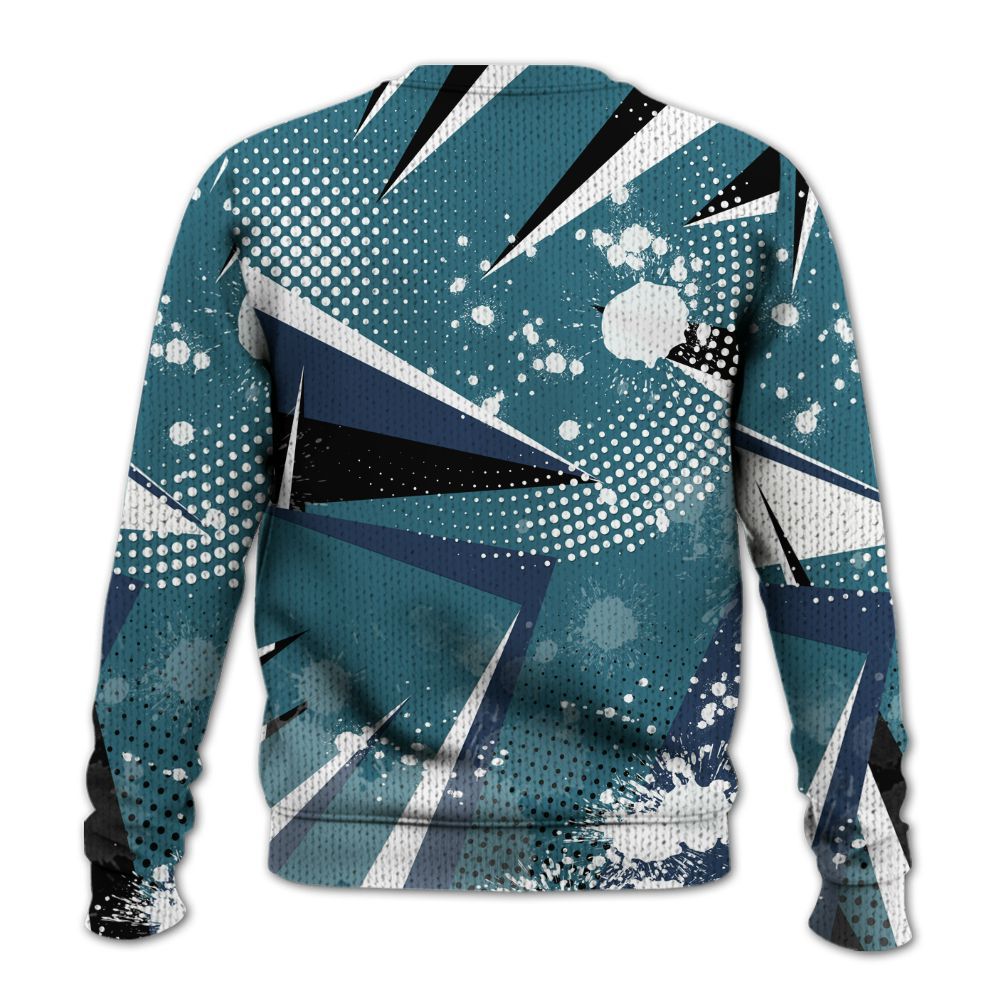 Knitted Sweater To Match Air Foamposite Kazuya Mishima - Poly Trust No One Dripping