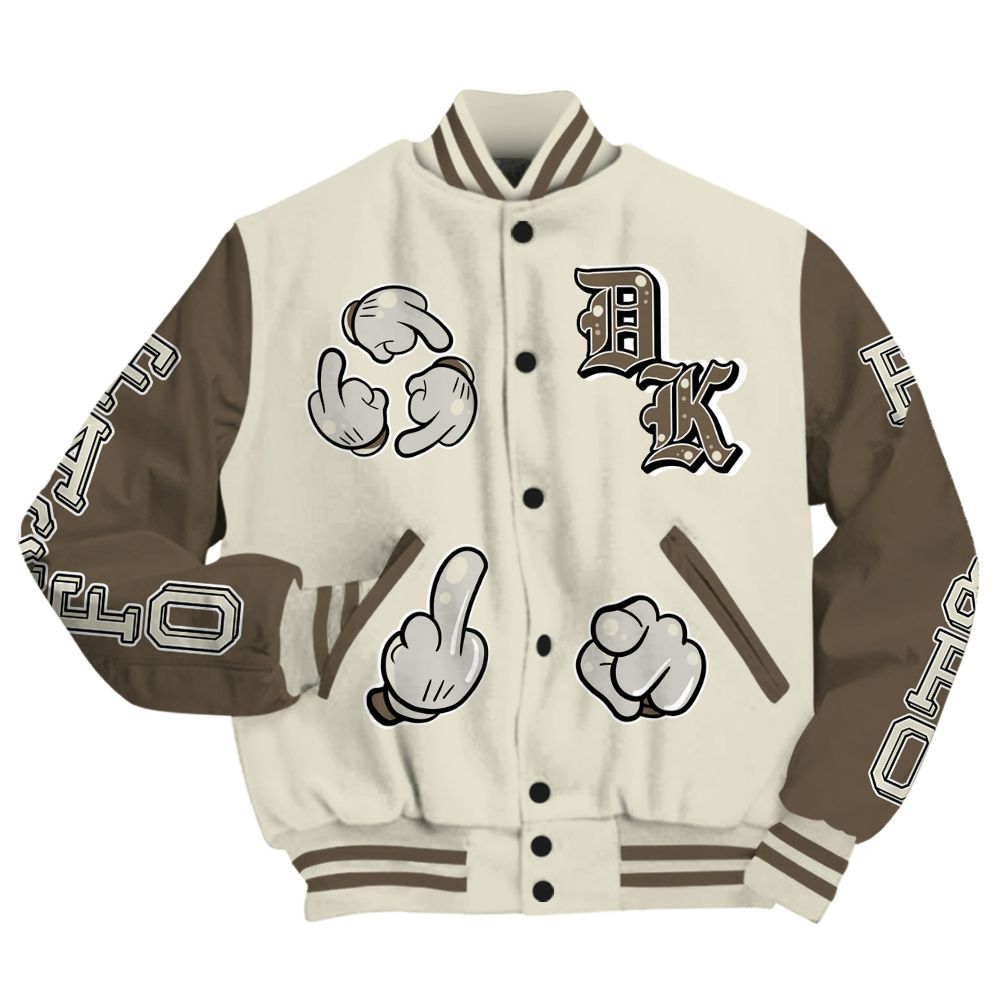 Varsity Jacket To Match Orewood Brown 3s - F Around Find Out Graphic All Over Print