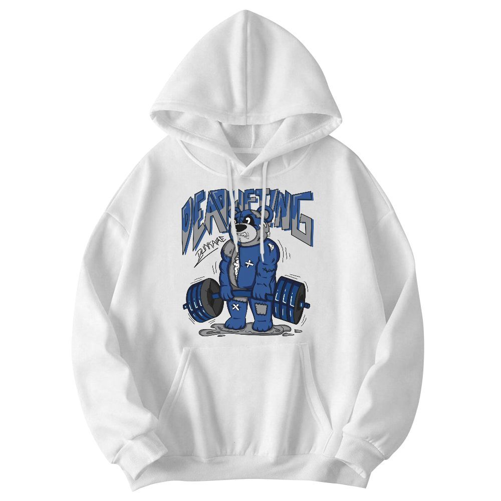 Sweatshirt To Match High OG True Blue 1s - Deadlifting Bear Graphic