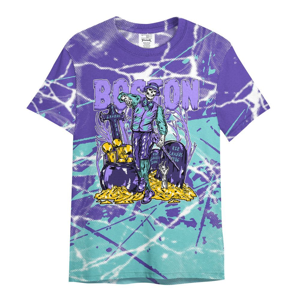Shirt To Match Low Hornets 1s - Goldrush Skeleton Profound All Over Print