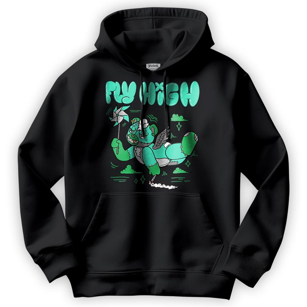 Sweatshirt To Match Black Green Glow 3s Hoodie - Float High Hugz Hoodie Unisex