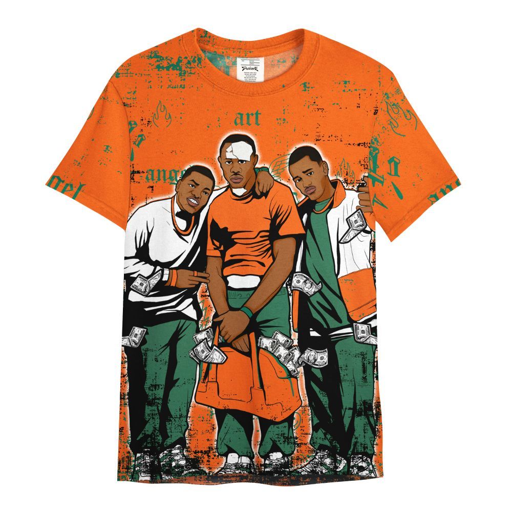 Shirt To Match SoleFly Sail Gorge Green 3s - Paid In Full Money All Over Print