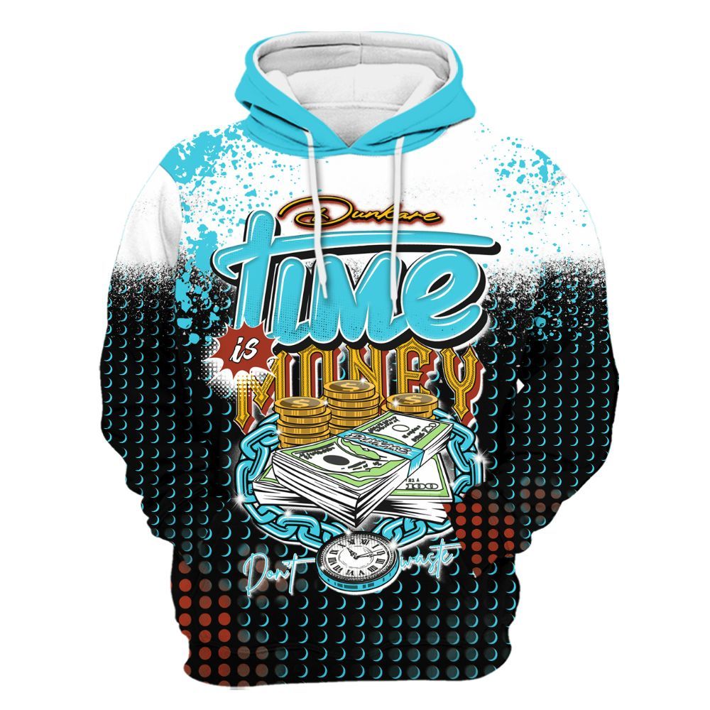 Hoodie To Match SB Dunk Di'Orr Greenwood - Halftone Time Is Money All Over Print