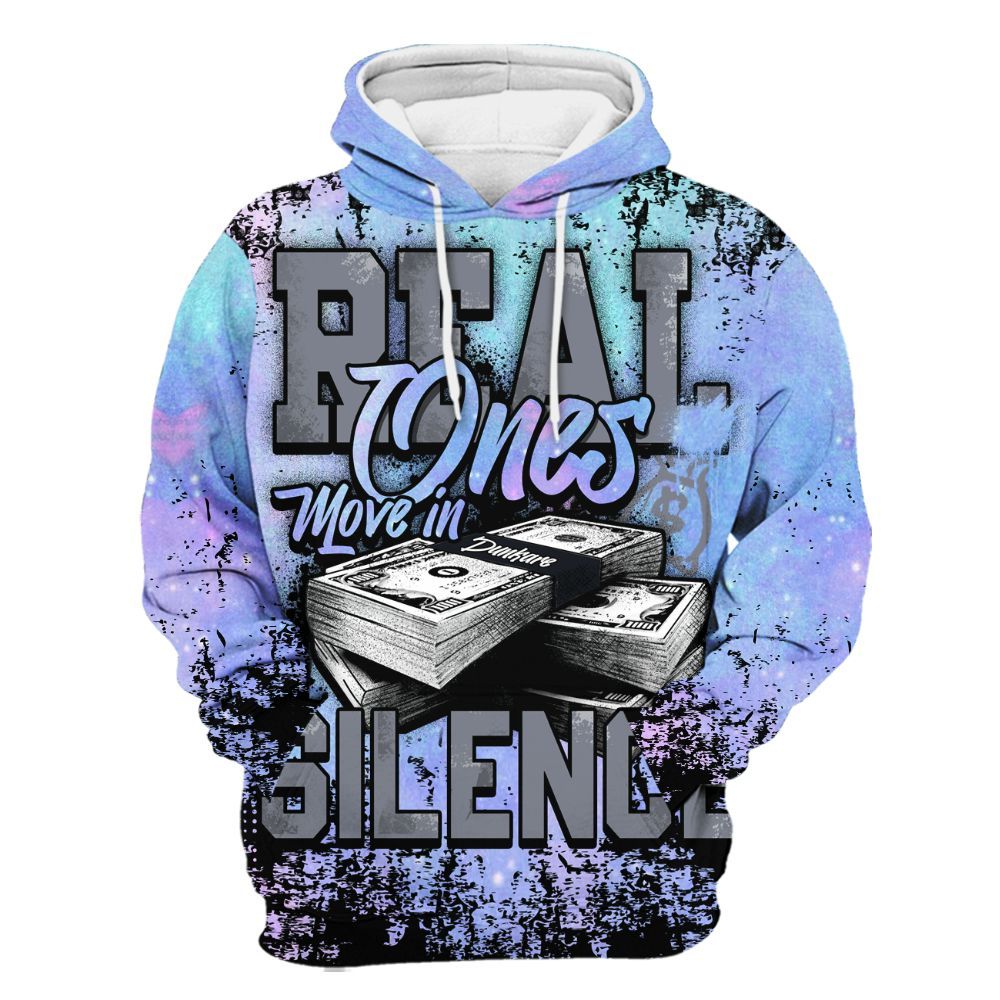 Hoodie To Match Zen Master 4s - Move In Silence Money Street Retro All Over Print
