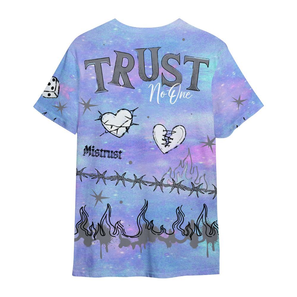 Shirt To Match Zen Master 4s - Trust No One Snake-Bite Doodle Crayon All Over Print