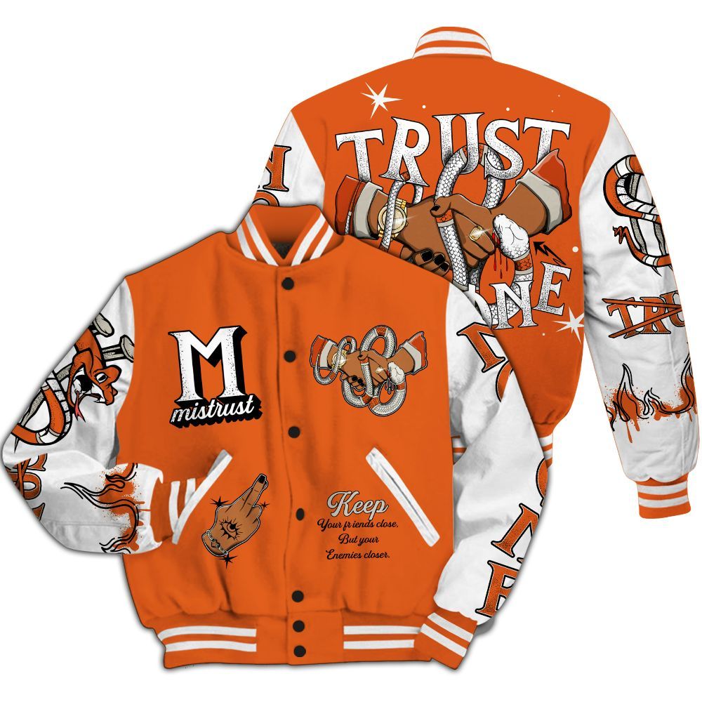 Varsity Jacket To Match High OG Starfish 1s - Trust No One Snake-Bite Street Style All Over Print