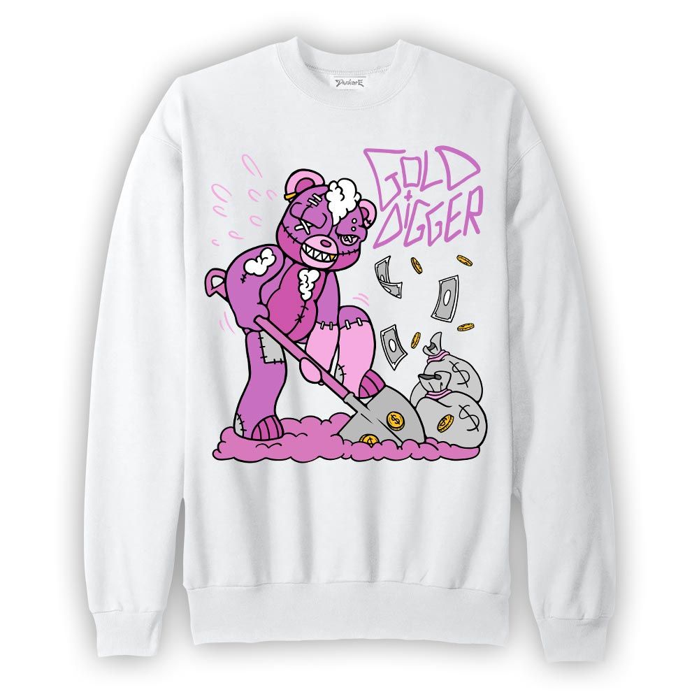 Sweatshirt To match Hyper Violet 4s Sweatshirt - Goal Digger Hugz Graphic