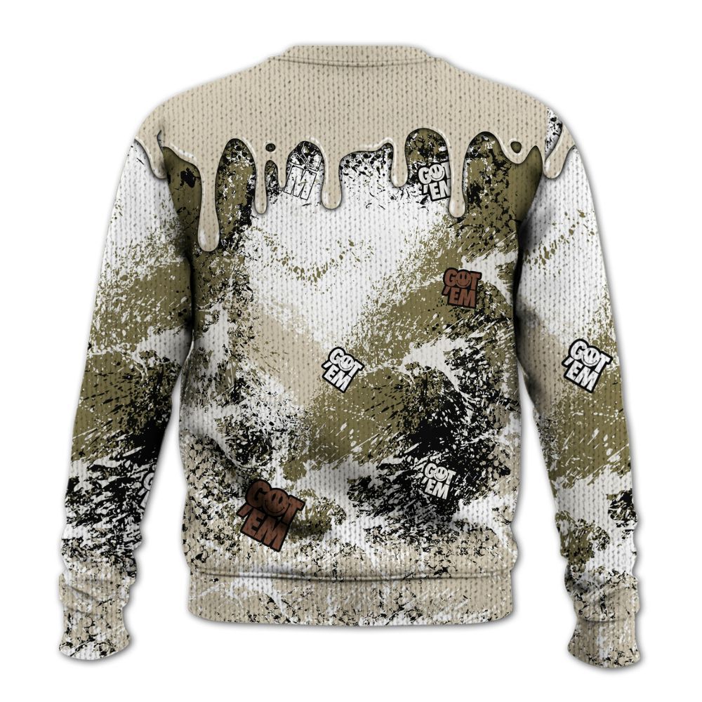 Sweater To Match Sail Neutral Olive 6s - Dripping 23 Drip Graphic