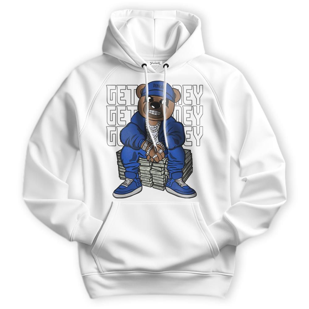 Sweatshirt To Match Air Foamposite One Royal Hoodie - Get Money Bear Hoodie Unisex