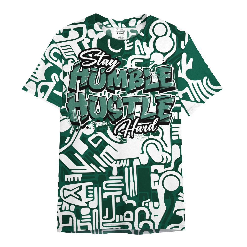 Shirt To Match Oxidized Green 4s - Humble Hustle Retro All Over Print