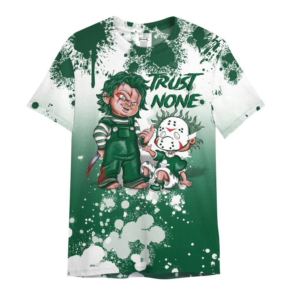 Shirt To Match High Gorge Green 1s - Trust No One Scary All Over Print