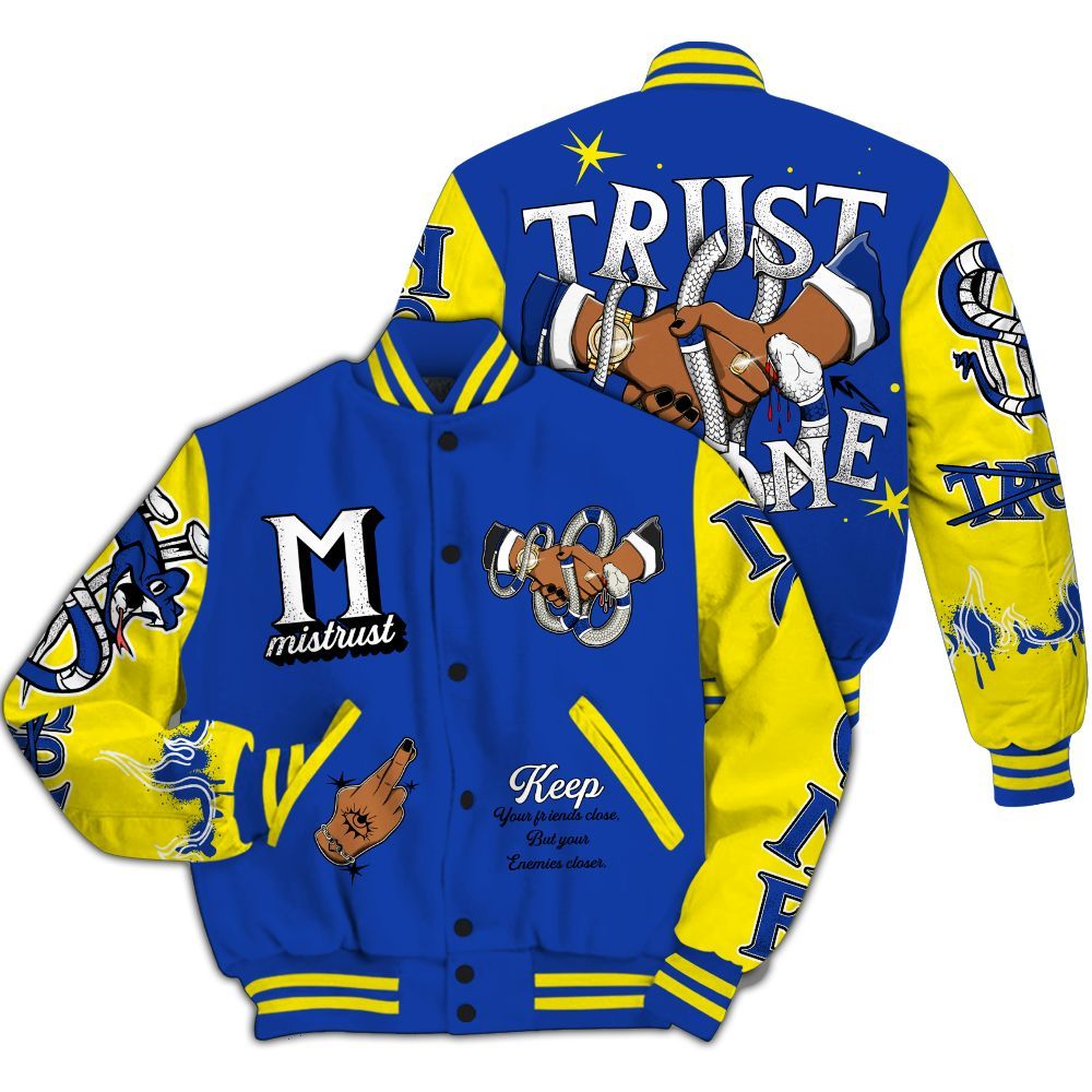 Varsity Jacket To Match Laney 14s - Trust No One Snake-Bite Street Style All Over Print