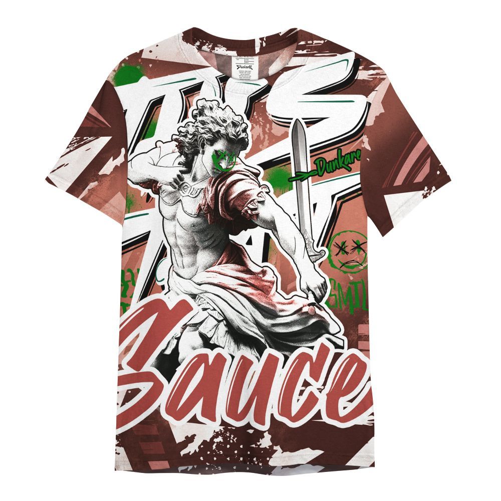 Shirt To Match Dune Red 13s - This That Sauce Retro All Over Print