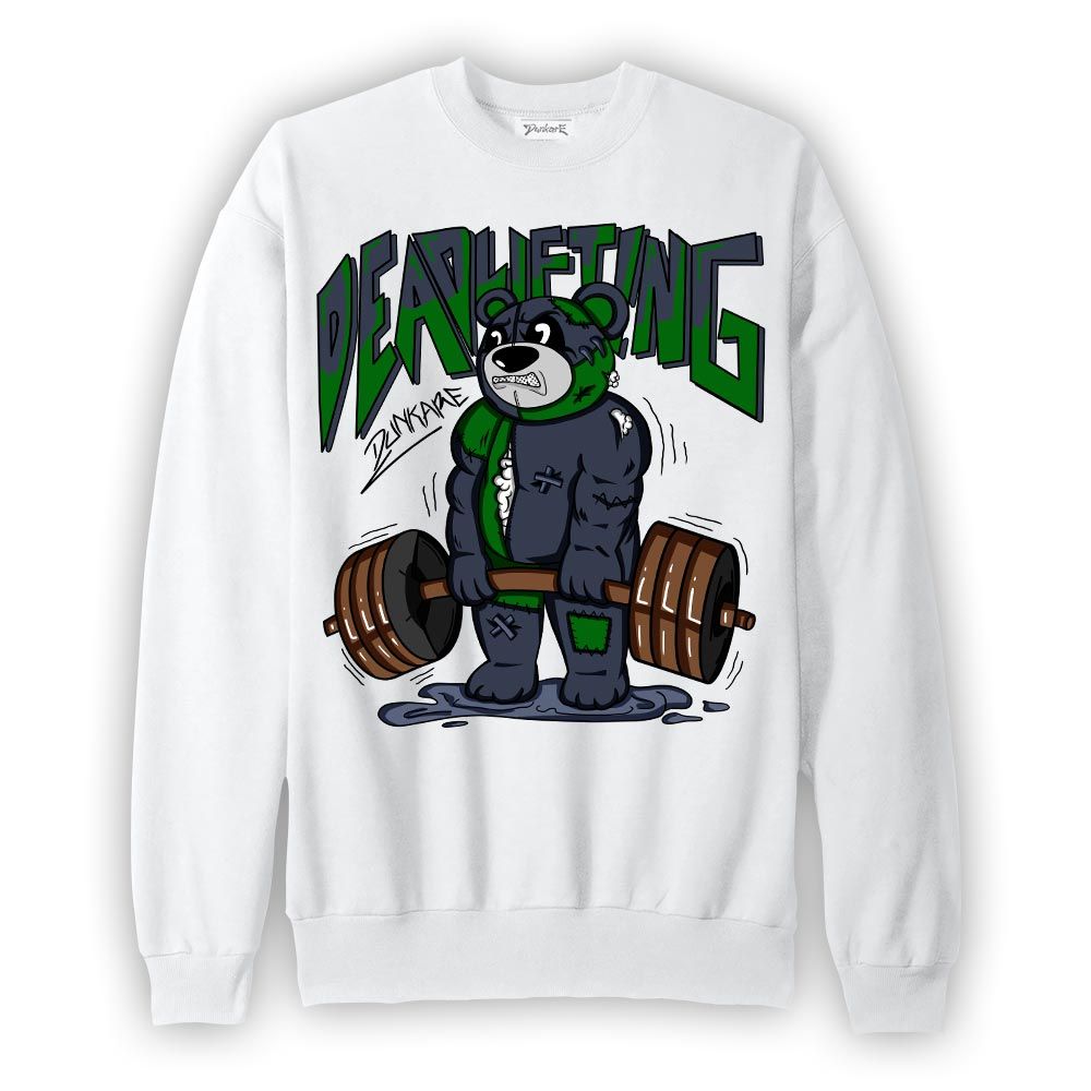 Sweatshirt To match Midnight Navy 13s Sweatshirt - Deadlifting Bear Graphic