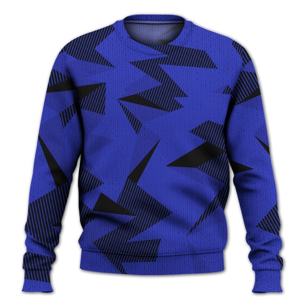 Knitted Sweater To Match Retro Black Concord 12s - Geometric Camouflage Pattern