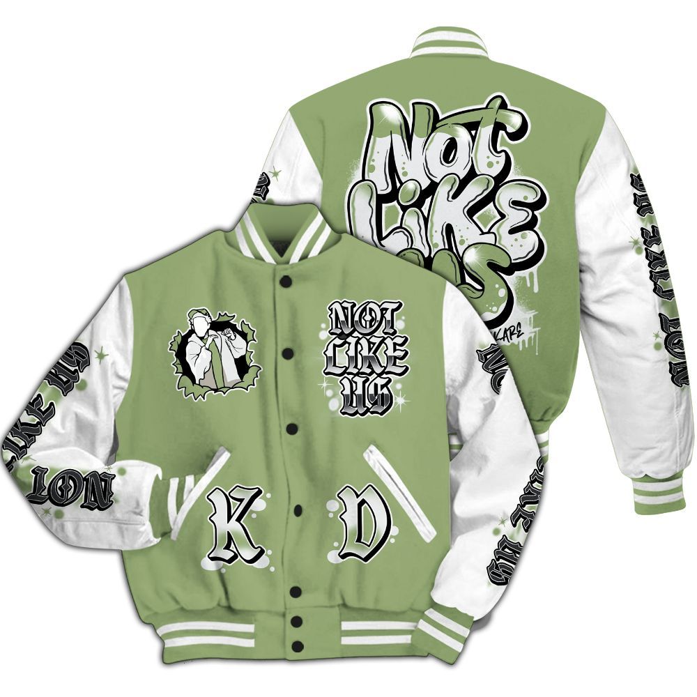 Varsity Jacket To Match Oil Green 4s - None Like Us Graphic All Over Print