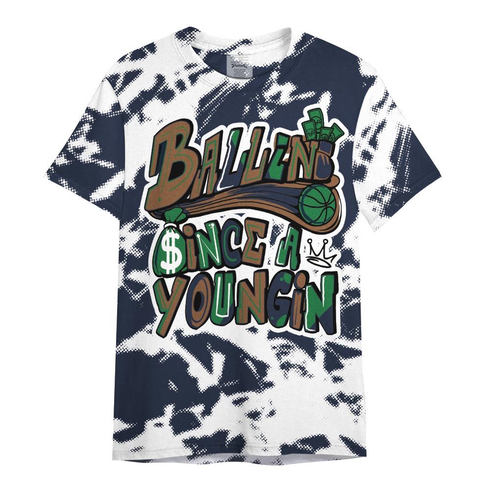 Shirt To Match Midnight Navy 13s - Ballin' Since A Youngin Abstract Shirt Unisex