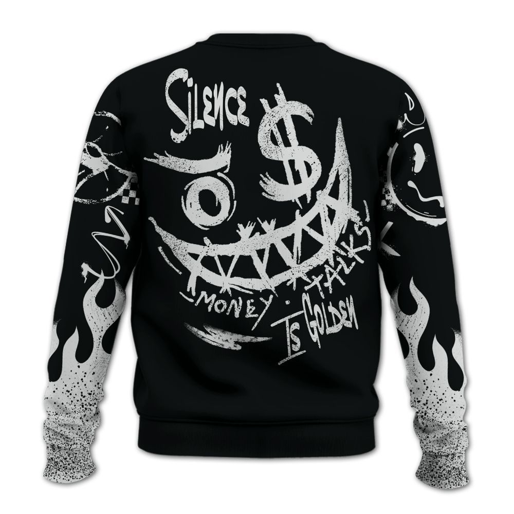 Sweatshirt To Match Mid Space Jam 1s - Mouth Burning Street Style All Over Print
