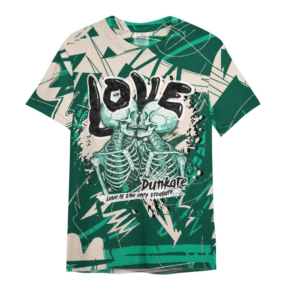 Shirt To Match Oxidized Green 4s - Skull Love Bear Nonobjective Shirt Unisex