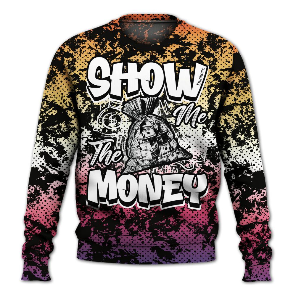 Sweatshirt To Match Air Griffey Max Los Angeles 1s - Show Me The Money Retro All Over Print
