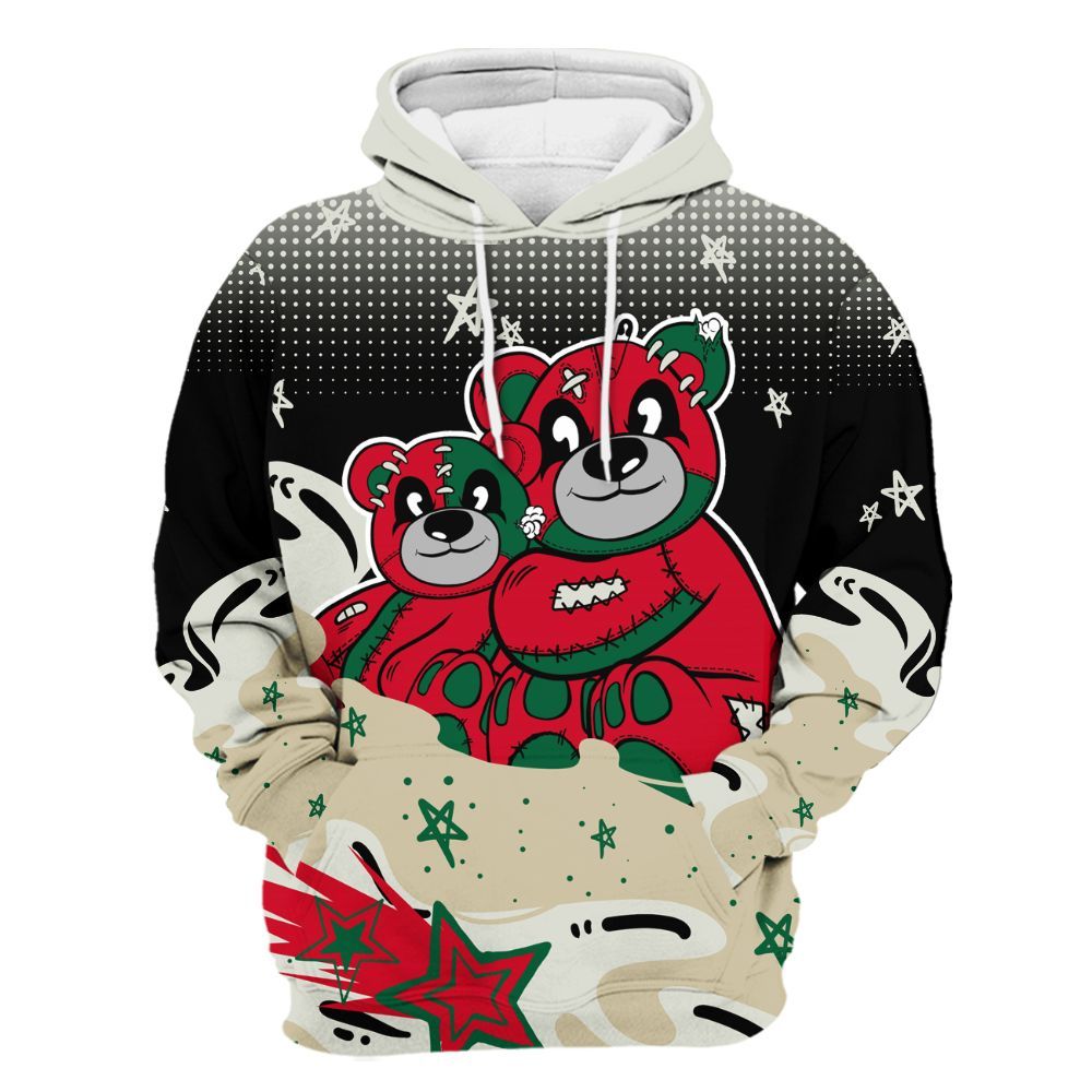 Hoodie To Match El Grito 5s - Sincere Fondness Bear Stars All Over Print