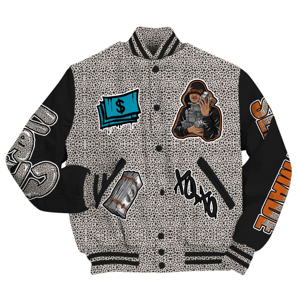 Varsity Jacket To Match SB Dunk Low Safari Olympic - Selfmade Unique All Over Print