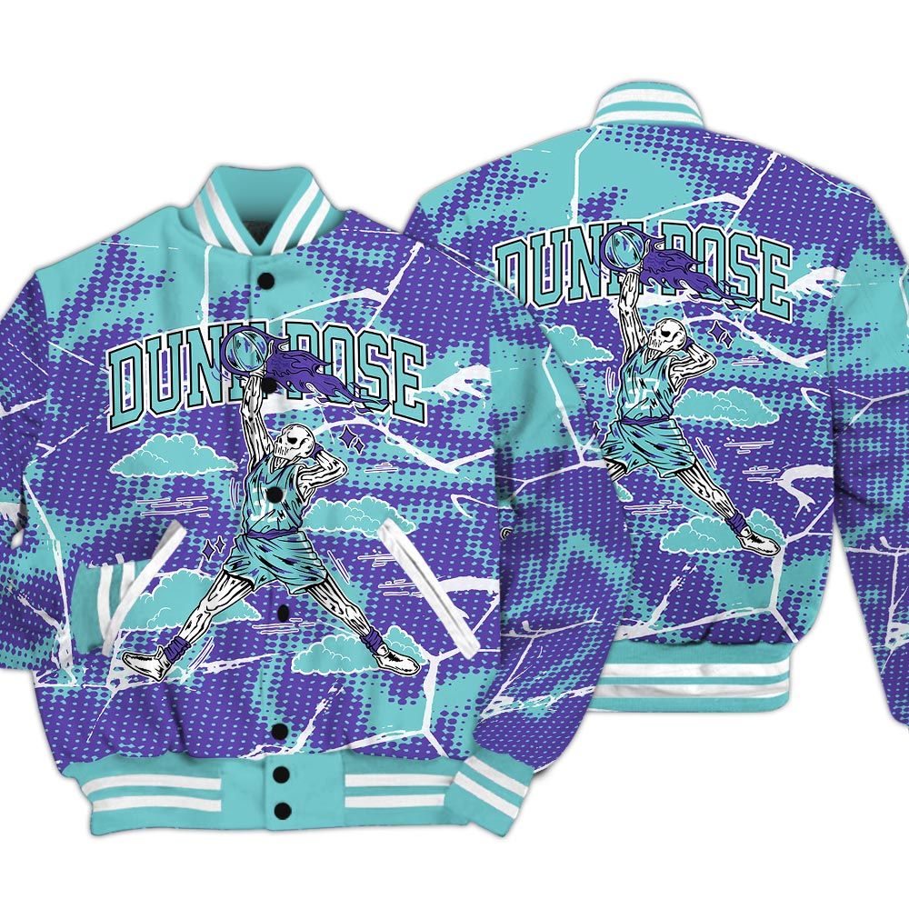 Varsity Jacket To Match Low Hornets 1s - Pose Skeleton Crack Varsity Jacket Unisex