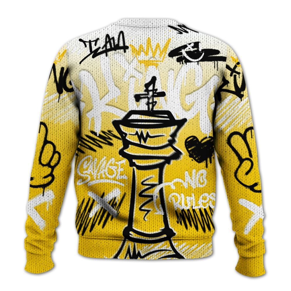 Knitted Sweater To Match Corteiz Air Max 95 Tour Yellow - Street King Chess Streetwear