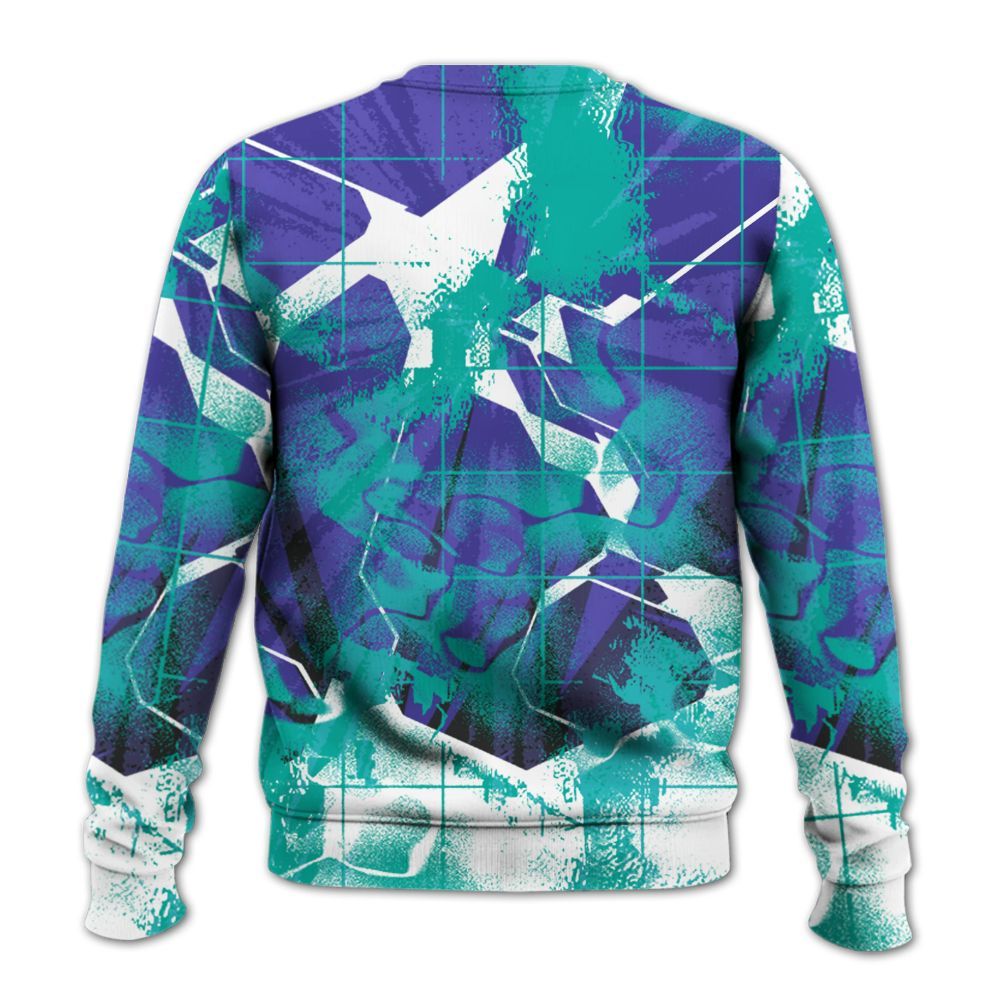 Sweatshirt To Match Retro Grape 5s - God Blessed All Over Print