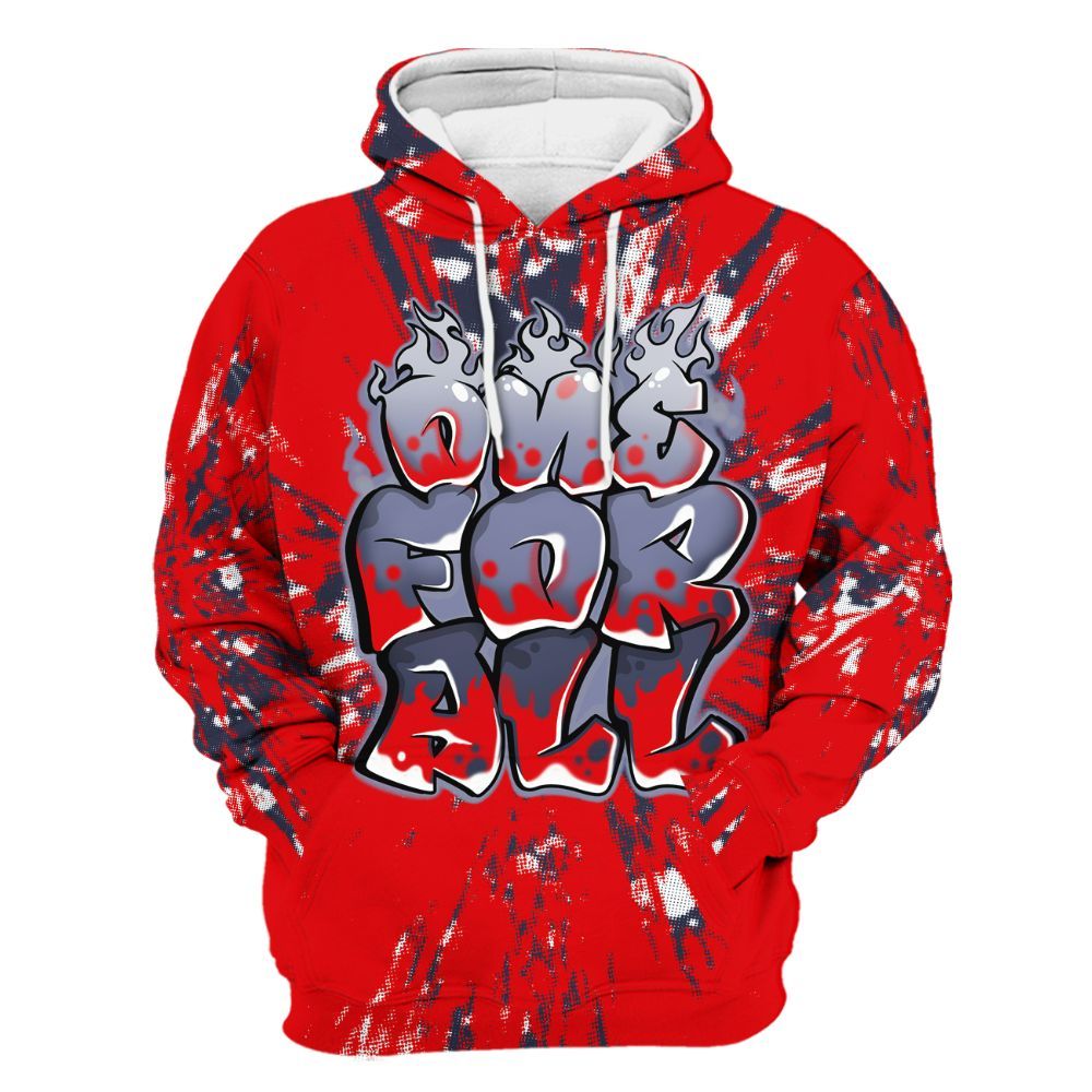 Hoodie To Match Low OG Howard Bison 1s - Ones For All Graphic Luxury All Over Print