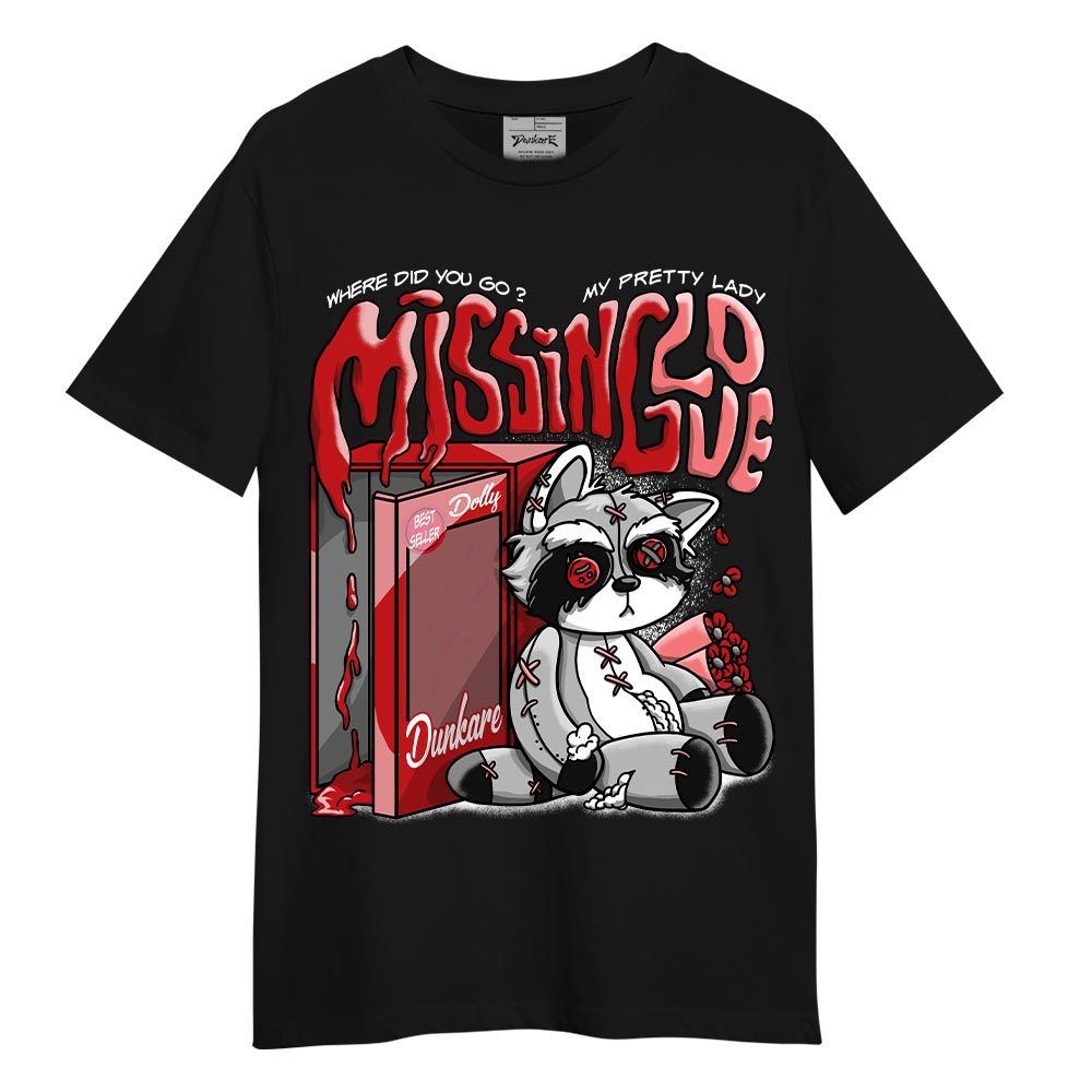 Shirt To Match Shirt Missing Love Raccoon, Bred Reimagined 4s, To Match Sneaker Bred Reimagined 4s DNY