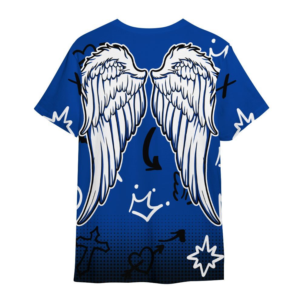 Shirt To Match Hyper Royal 12s - Gods Guides Me Bear Graphics All Over Print