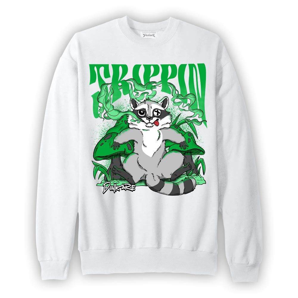 Sweatshirt To match Lucky Green 5s Sweatshirt - Trippin Raccoon Graphic 1405 DNY