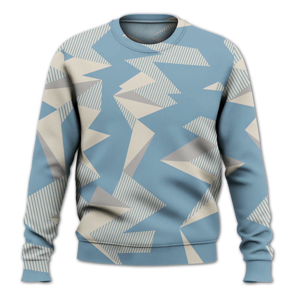Sweatshirt To Match Retro SoleFly 13s - Geometric Camouflage Pattern All Over Print