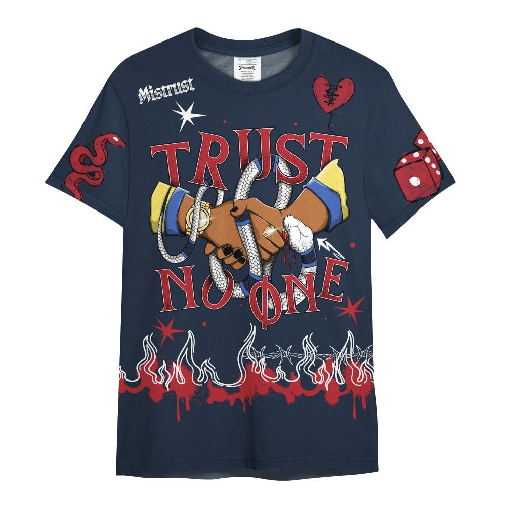 Shirt To Match Dunk Low COJP What The 2024 - Trust No One Snake-Bite Doodle Crayon All Over Print