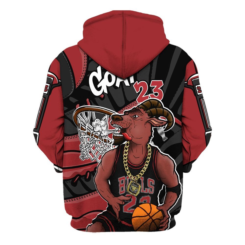 Hoodie To Match Alternate Flu Game 12s - Number 23 Style 12s All Over Print